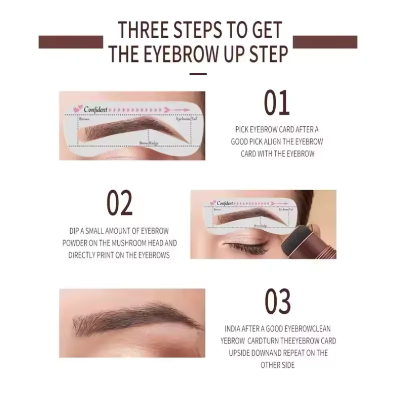 Lunive™ BrowPerfect | Eyebrow Stamp Kit