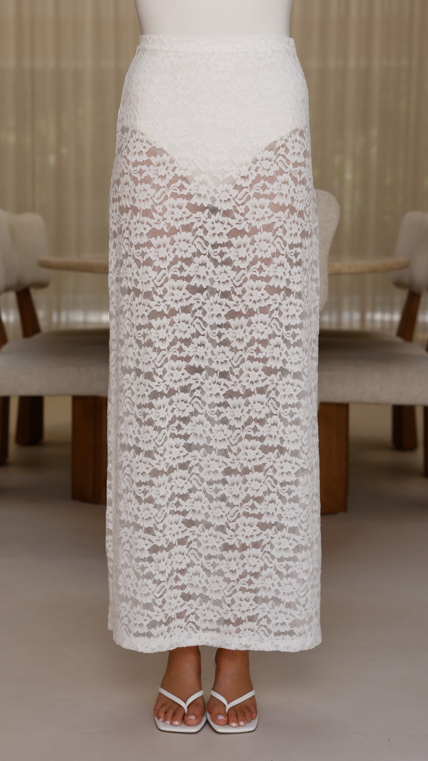 Lunivé | Harlene Lace Maxi Skirt