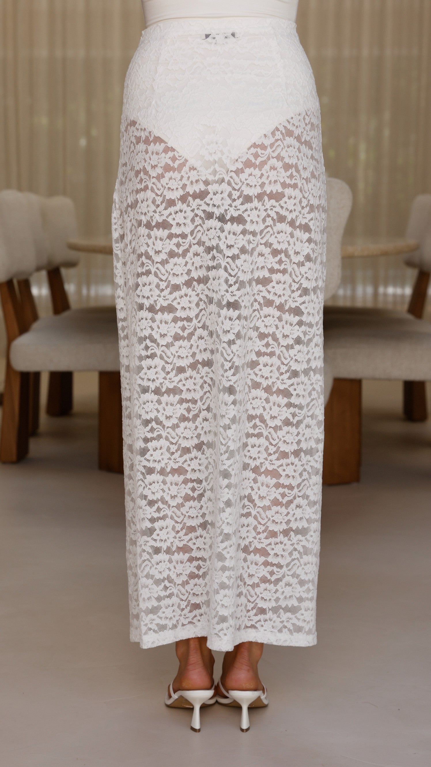 Lunivé | Harlene Lace Maxi Skirt