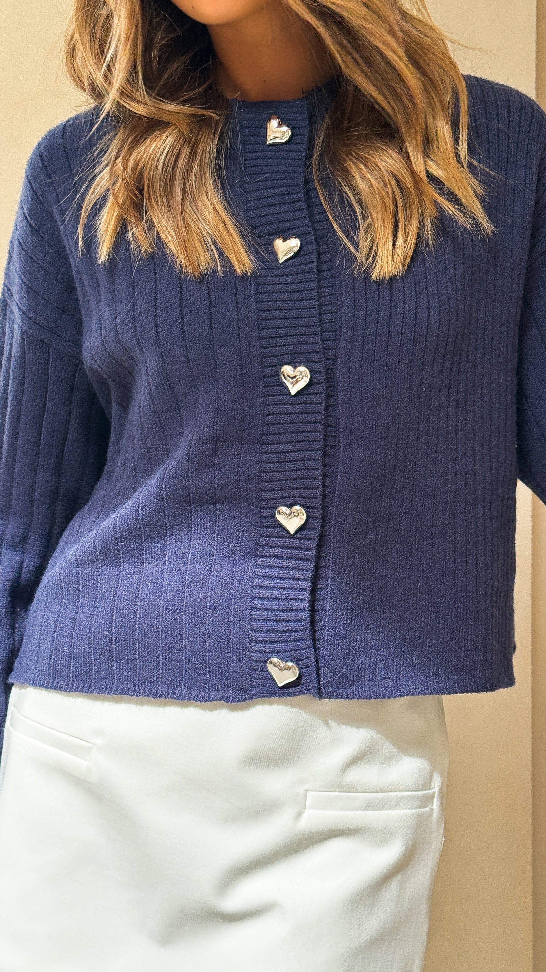 Lunivé | Shayna Heart Cardigan
